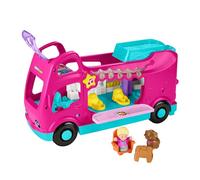 Fisher-Price Little People Toddler Toy Barbie Little Dreamcamper RV Playset with Lights, Sounds and 2 Figures, from 18 Months, HYR85