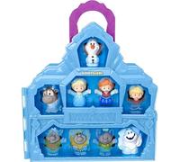 Fisher-Price Little People Toddler Toy Disney Frozen Carry Along Castle Case Playset with Figures for Pretend Play Kids Ages 18+ Months