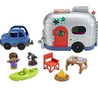 Fisher-Price Little People Toddler Toy Light-Up Learning Camper Playset with Smart Stages for Pretend Play Kids Ages 1+ Years