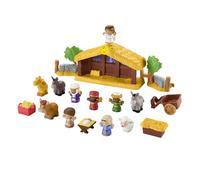 Fisher-Price Little People Toddler Toy Nativity Set with Music Lights and 18 Pieces for Christmas Play Ages 1+ years, HMX70