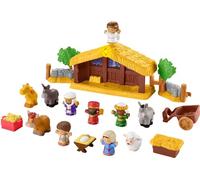 Fisher-Price Little People Toddler Toy Nativity Set with Music Lights and 18 Pieces for Christmas Play Ages 1+ years, HMX70