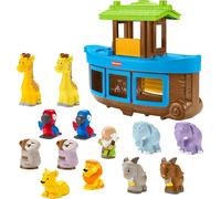 Fisher-Price Little People Toddler Toy Noah’s Ark Playset with 12 Animals & Noah Figure for Pretend Play Kids Ages 1+ Years