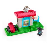 Fisher-Price Little People Toddler Toys Feed & Play Goat Yard Playset with 2 Figures & 1 Accessory for Kids Ages 1+ Years, HWR85