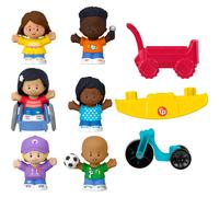 Fisher-Price Little People Toddler Toys Play for All Figure and Accessory Pack 9-Piece Set for Pretend Play Ages 1+ Years