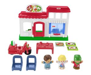 Fisher-Price Little People We Deliver Pizza Place & Action Figures Playset New