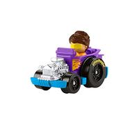 Fisher-Price Little People Wheelies Hot Rod - GMJ23 ~ Purple and Blue Collectible Car