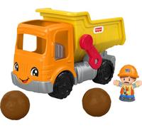 Fisher-Price Little People Toddler Construction Toy Work Together Dump Truck with Music & Accessories for Pretend Play Kids Ages 1+ Years