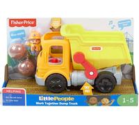 Fisher-Price Little People Work Together Dump Truck, Musical Toddler Toy GKR56