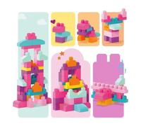 Fisher-Price Mega Bloks First Builders Pink Building Bag 60 Pieces