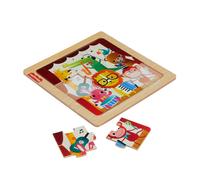 Fisher-Price Mini Wooden Puzzles Includes 1 Puzzle with 9 Easy to Connect Pieces.