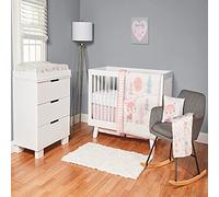 Fisher Price Nursery Bedding Woodland Wonders 4 Piece Nursery Crib Set, Woodland Theme Nursery Bedding Set for Girls