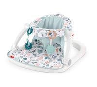 Fisher-Price Portable Baby Chair Sit-Me-Up Floor Seat With Developmental Toys & Machine Washable Seat Pad Pacific Pebble