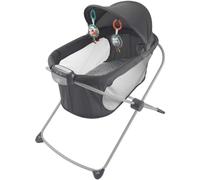 Fisher-Price Portable Baby Crib Soothing View Projection Bassinet with Lights Music Vibrations & Slim Fold for Newborns 0+ Months Pencil Strokes