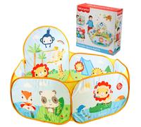 Fisher Price Portable Sports Ball Pit with 25 Balls & Basketball Hoop - Kids Baby Toddler Playpen Toys