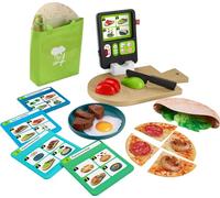 Fisher-Price Preschool Kitchen Playset Laugh & Learn 123 Follow The Recipe Meal Kit 30-Piece Pretend Cooking Toy Set for Ages 3+ Years