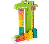 Fisher-Price Preschool Learning Toy Adding Alligator Counting Activity with 10 Stacking Blocks for Kids Ages 3+ Years, JCT13