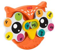 Fisher-Price Preschool Learning Toy Spin n Rhyme Fidget Spinner Owl-Themed Early Reading Activity for Kids Ages 3+ Years