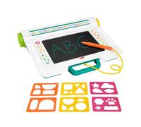 Fisher-Price Preschool Toy Learn & Doodle Desk Mess-Free Writing & Drawing Tablet with LCD Screen for Travel Creative Play Kids Ages 3+ Years, JDL70