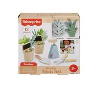Fisher-Price Preschool Toy Wooden Herb Garden and Tools Playset 12 Wood Pieces for Pretend Play Kids Ages 3+ Years