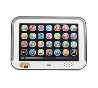 Fisher-Price Pretend Tablet Toddler Learning Toy with Lights Music and Smart Stages Educational Content, Gray, Laugh & Learn UK English Version, CDG33