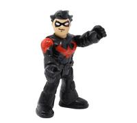 Fisher-Price Replacement Part for Collectible Imaginext Inspired by DC Superfriends Hero Villain Playset GNY62 - Replacement Poseable Nightwing Figure Dressed in Black and Red