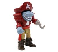 Fisher-Price Replacement Part for Collectible Imaginext Shark Bite Pirate Ship Playset DHH61 - Replacement Poseable Shark Pirate Captain Figure - Hook for Hand - Removable Captain Hat