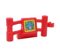 Fisher-Price Replacement Part for Collectible Little People Animal Sounds Zoo Farm Safari Playset 77949 - Replacement Red Fence Post with Bird Sticker