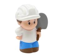Fisher-Price Replacement Part for Collectible Little People Construction Site Road Crew Playset DFN79 - Replacement Construction Worker Figure with Shovel and Hard Hat