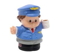 Fisher-Price Replacement Part for Collectible Little People Discovery Airport Playset 77831 - Replacement Airplane Pilot Figure Holding Coffee Cup