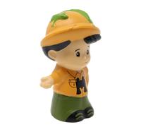 Fisher-Price Replacement Part for Collectible Little People Musical Zoo Safari Train Playset M0532 - Replacement Guide Koby Figure - Wearing Hat with Lizard and Binoculars
