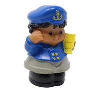 Fisher-Price Replacement Part for Collectible Little People Pirate Ship Floaty Boat Playset X0059 - Replacement Hispanic Sea Captain Roberto Figure - Holding Telescope
