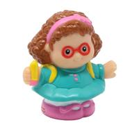 Fisher-Price Replacement Part for Collectible Little People School Bus Daycare Playset C4310 - Replacement Little Girl Maggie Figure - Curly Red Hair - Backpack Glasses and Pencil