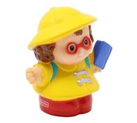Fisher-Price Replacement Part for Collectible Little People School Bus or Rainy Day Playset 77873 - Replacement Little Girl Maggie Figure Wearing Yellow Raincoat and Red Boots Carrying Schoolbook