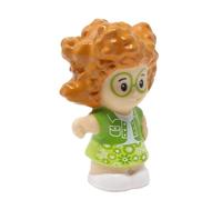 Fisher-Price Replacement Part for Collectible Little People School Bus Playground Dollhouse Playset C4310 - Replacement Curly Red Ginger Hair Glasses Sofie Figure Wearing Green Outfit