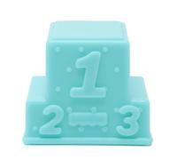 Fisher-Price Replacement Part for Collectible Little People Sports Olympics School Award Ceremony Playset R9829 - Replacement Blue Awards Podium Platform 1st 2nd 3rd Place