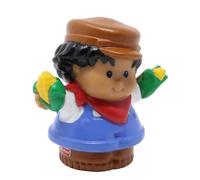 Fisher-Price Replacement Part for Collectible Little People Stable Barn Animal Sounds Farm Tractor Playset 77709 - Replacement Hispanic Farmer Roberto Figure Holding Corn