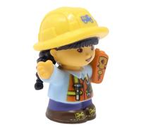 Fisher-Price Replacement Part for Collectible Little People Work Together Construction Site Road Work Playset DXB23 - Replacement Asian Female Girl Dumptruck Driver Figure - Carrying Radio