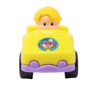 Fisher-Price Replacement Part Little People Wheelies Loops 'n Swoops Amusement Park Playset Y8854 - Replacement Yellow and Purple Car with Eddie Figur
