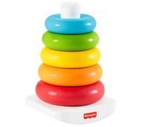 Fisher-Price Rock-a-Stack Ring Stacking Toy for Infants, Made with Plant-Based Materials