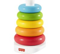 Fisher-Price Rock-a-Stack Ring Stacking Toy for Infants, Made with Plant-Based Materials
