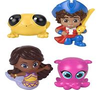 Fisher-Price Santiago of The Seas Pirate Bath Squirters Toys with Santiago Kiko Lorelai & Cecilia for Preschool Kids Ages 3+ Years