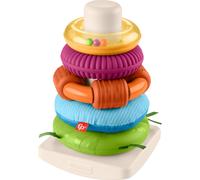 Fisher-Price Baby Toy Sensory Rock-a-Stack, Rings with Fine Motor Activities for Developmental Play for Infants Ages 6+ Months