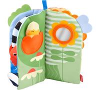 Fisher-Price Baby Toy Sensory Seasons Soft Book, Newborn Tummy Time Activity with 4 Pages of Busy Play Infants Ages 0+ Months, JKP53