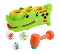 Fisher-Price Baby Toy Sit & Tap Rolligator, Crawling Activity with Pounding Hammer & 3 Balls for Developmental Play Infants Ages 9+ Months, JLB94