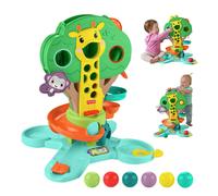 Fisher Price Sit-To-Stand Jungle Tree, Musical Ball Drop Play Center, 6 Balls