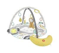 Fisher-Price Snugamonkey Go Bananas Gym, Monkey-Themed Infant Playmat With Tummy Time Prop And Activity Toys