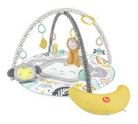 Fisher-Price Snugamonkey Go Bananas Gym, Monkey-Themed Infant Playmat With Tummy Time Prop And Activity Toys