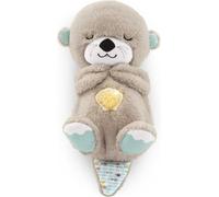Fisher-Price Soothe 'n Snuggle Otter, Plush Baby Toy, Sound Machine with Breathing Motion