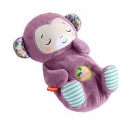 Fisher-Price Soothe ‘n Snuggle Purple Monkey Baby Toy | Musical Plush, Portable Sound Machine, Breathing Motion, Lights, Calming & Soothing, Newborns 0+ Months, JLH41