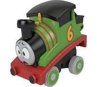 Fisher-Price Thomas & Friends Press n' Go Stunt Train Engine Percy Racing Toy Vehicle For Toddlers And Preschool Kids Ages 2 Years And Up, HDY76